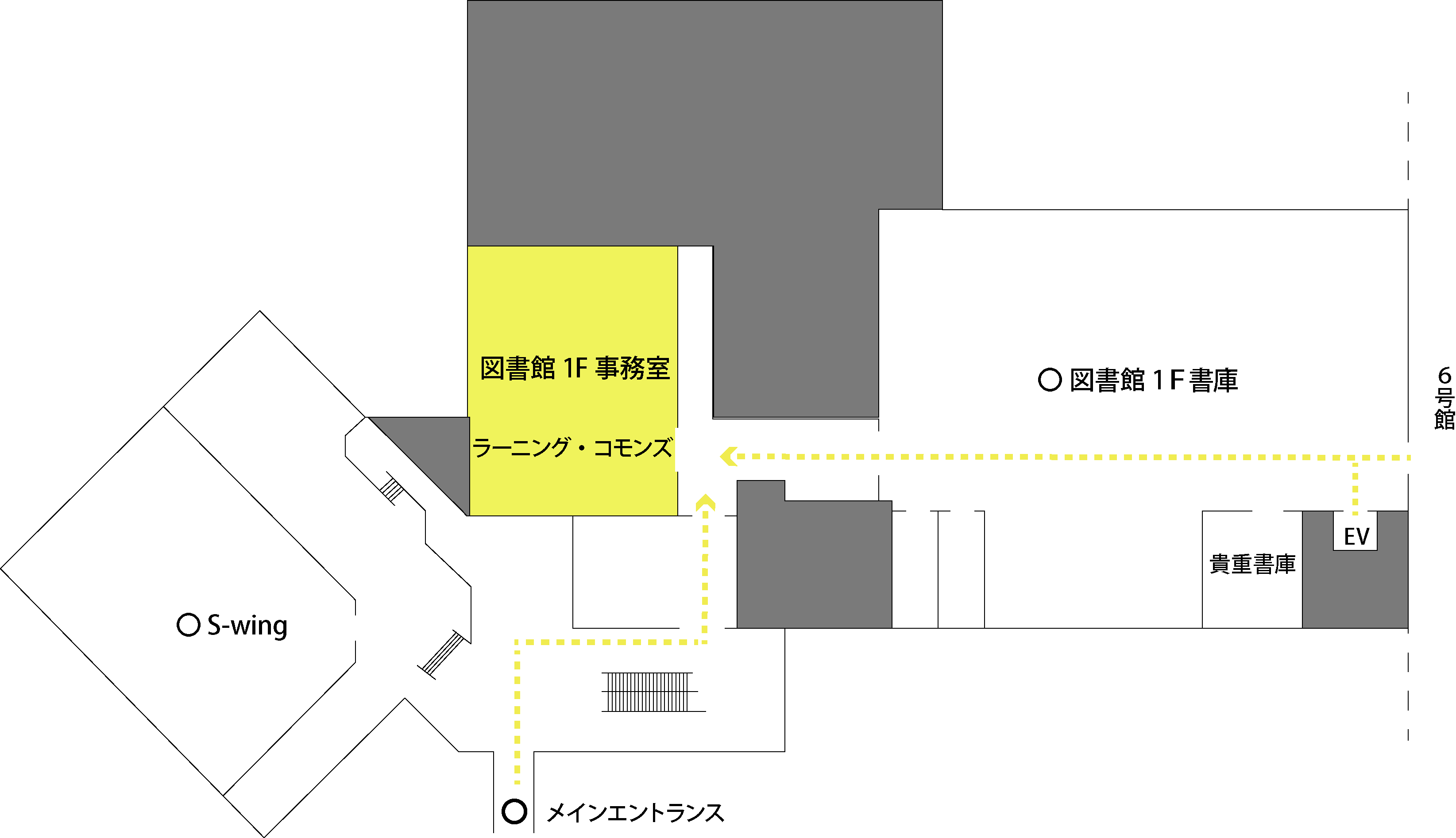 図書館1F事務室